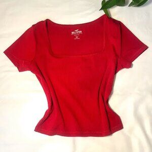 Hollister Red Baby Tee